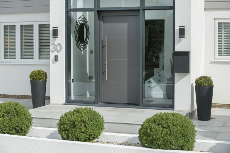 smart aluminium front door