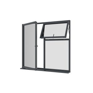 aluminium casement window frame